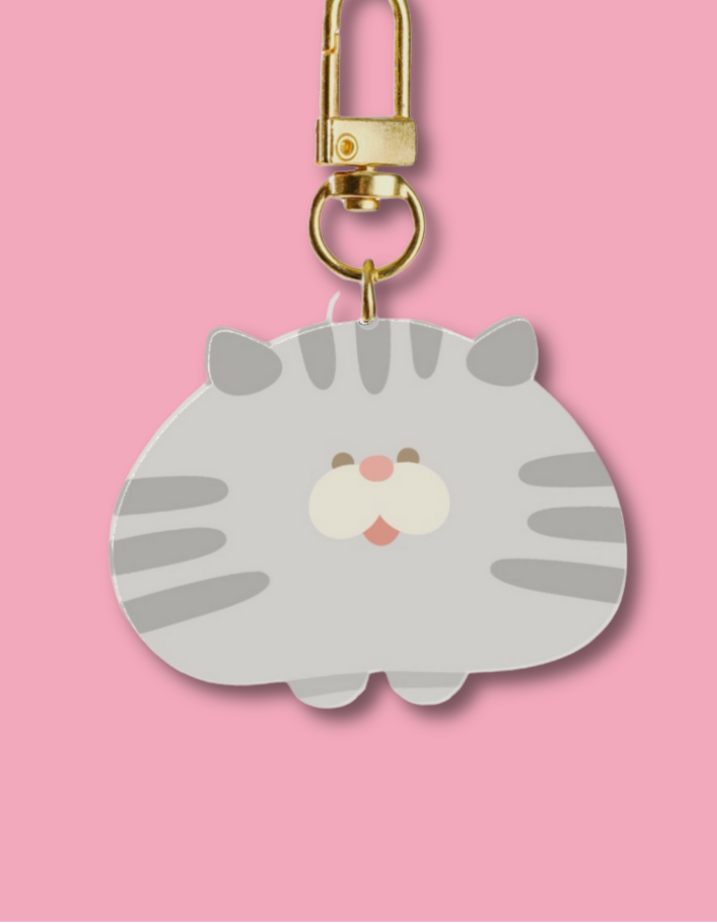 Gray Cat Keychain (Old Version)