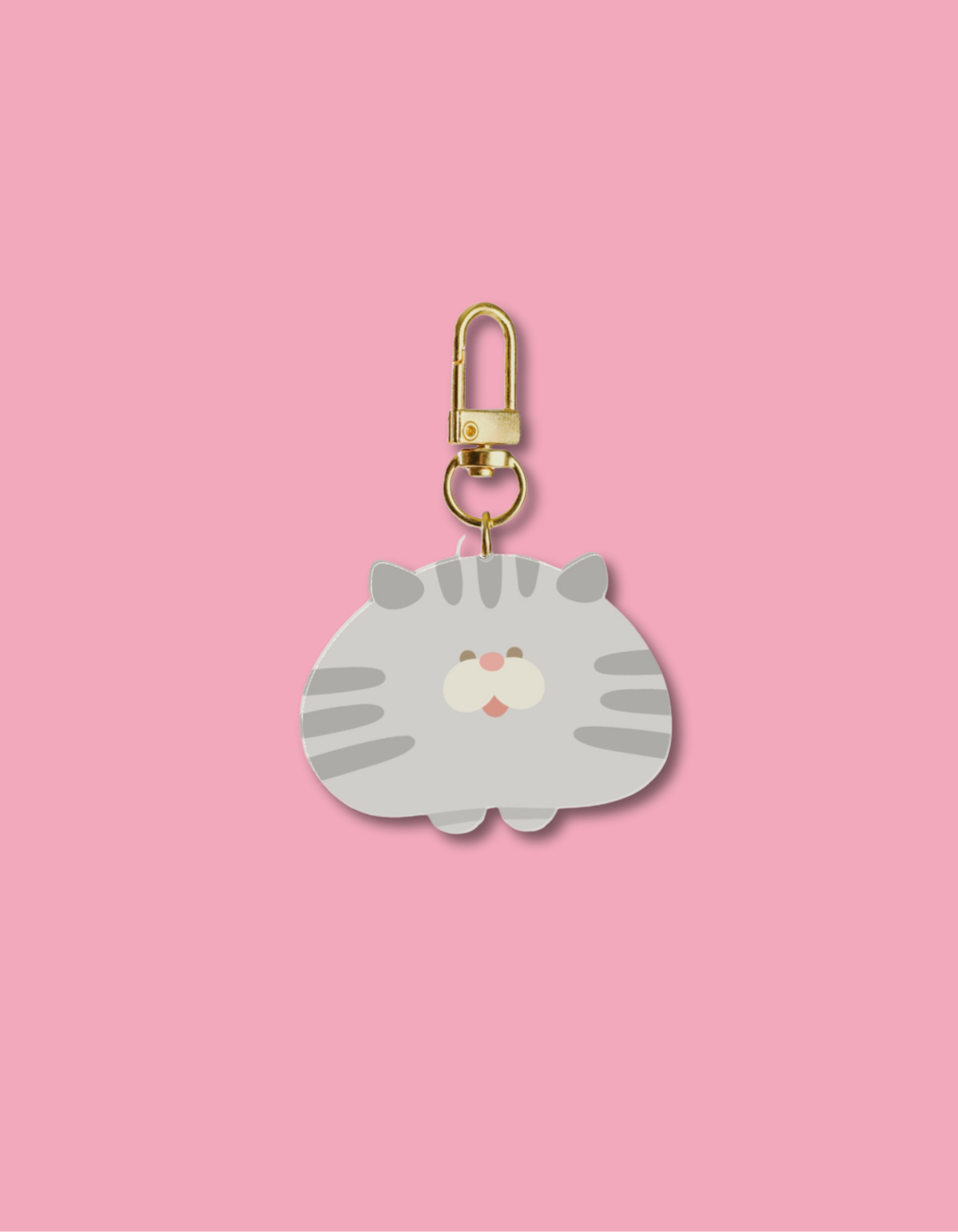 Gray Cat Keychain (Old Version)