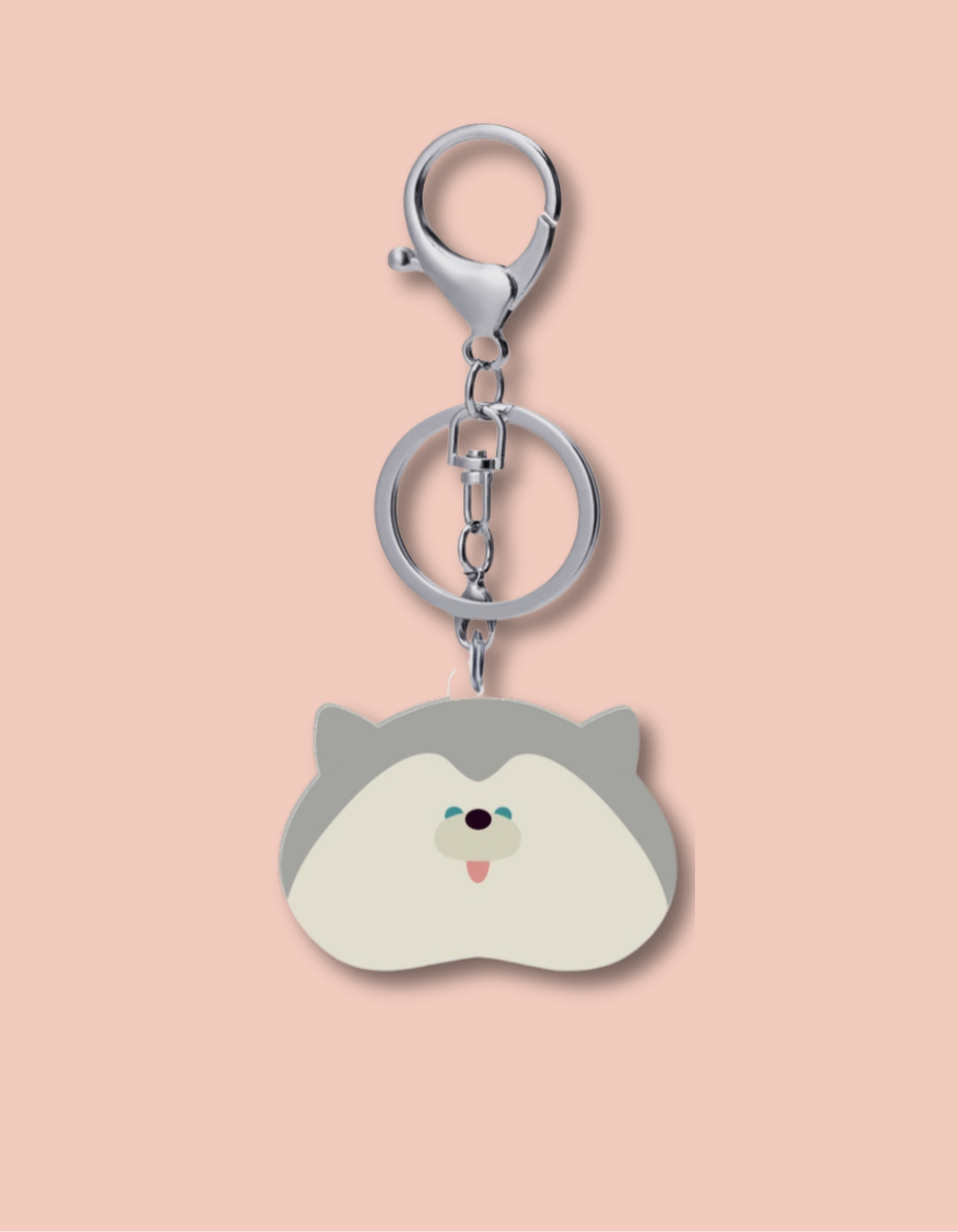 Siberian Husky Keychain