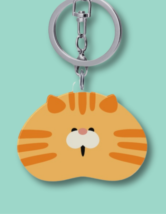 Orange Cat Keychain