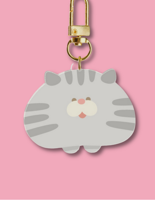 Gray Cat Keychain (Old Version)