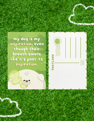 My Dog is My Inspiration Postcard - Maltese