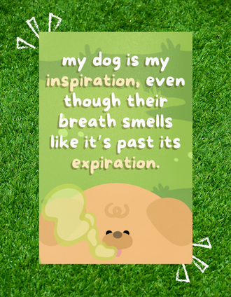 My Dog is My Inspiration Postcard - Golden Retriever