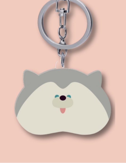 Siberian Husky Keychain