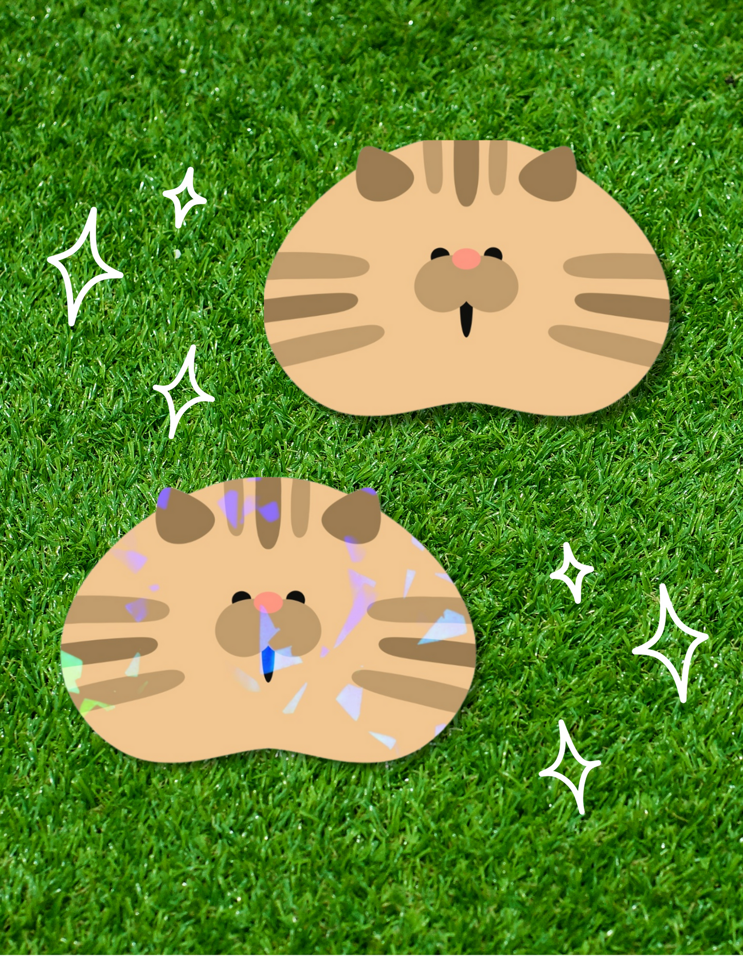 Brown Cat Sticker