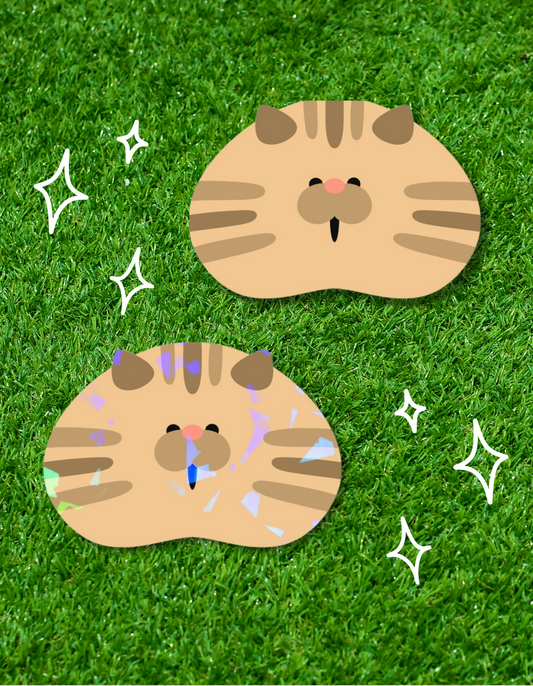 Brown Cat Sticker