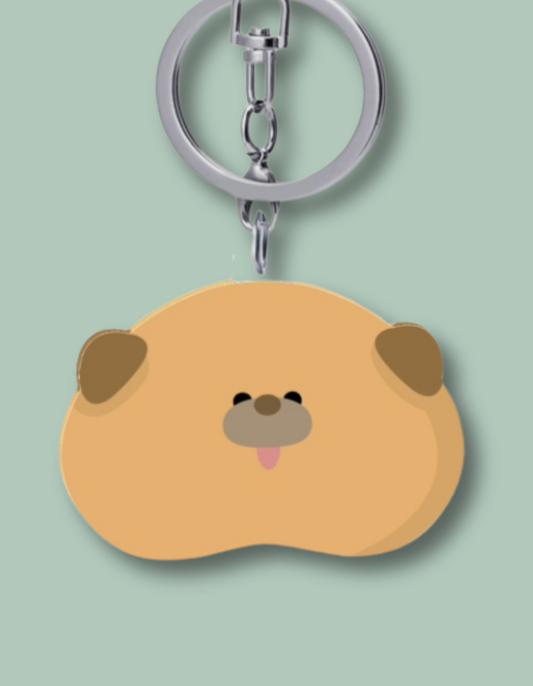 Pug Keychain