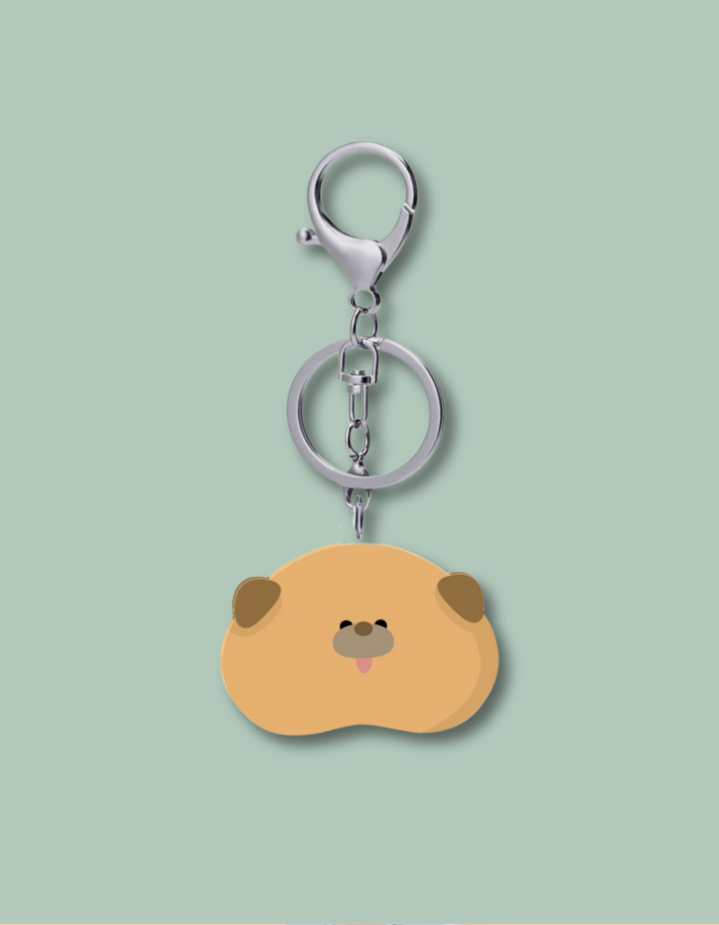Pug Keychain